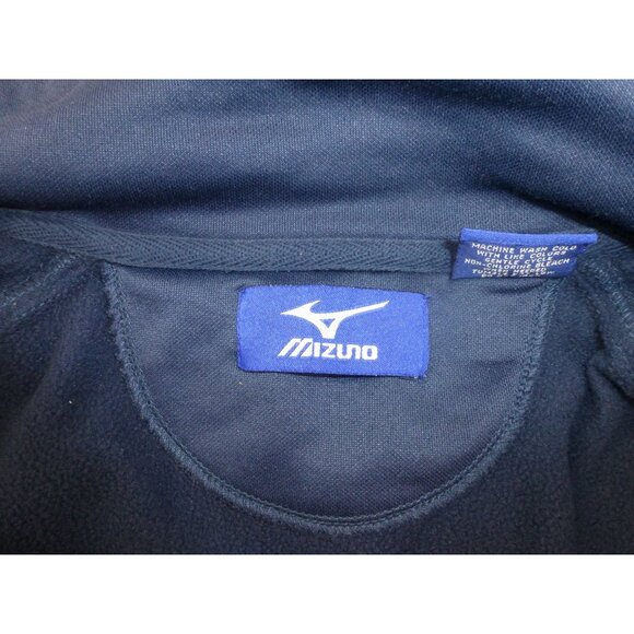 Mizuno Mens Navy Full-Zip Jacket Size M With White Accents - Athletic Polyester - Picture 9 of 11